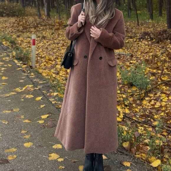 Luxe Brown Overcoat - Brand New - Picture 2 of 6